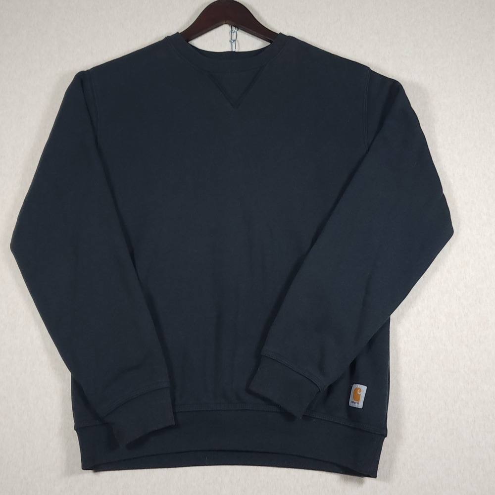 Carhartt K124 Heavyweight Crewneck Sweatshirt Original Fit Mens Small Black Tag